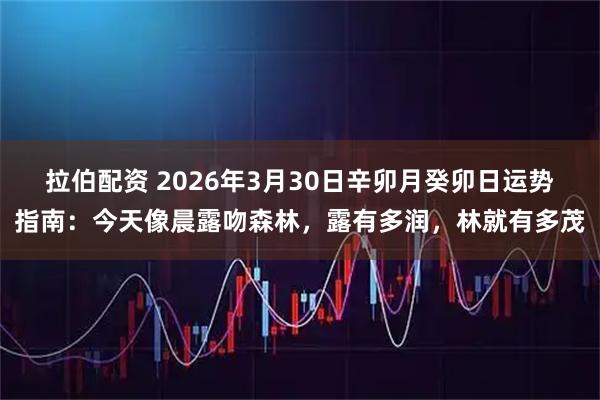 拉伯配资 2026年3月30日辛卯月癸卯日运势指南：今天像晨露吻森林，露有多润，林就有多茂