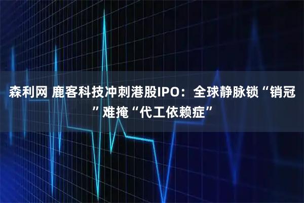 森利网 鹿客科技冲刺港股IPO：全球静脉锁“销冠”难掩“代工依赖症”