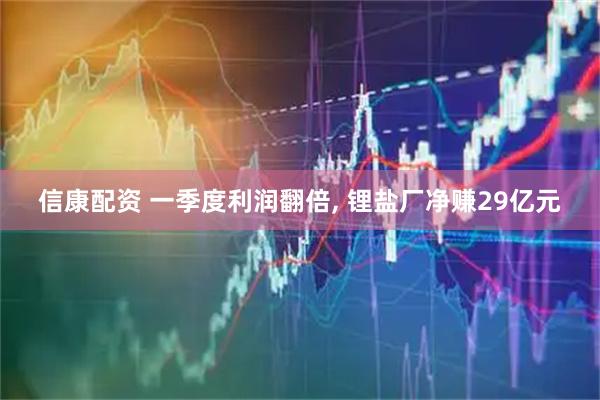 信康配资 一季度利润翻倍, 锂盐厂净赚29亿元